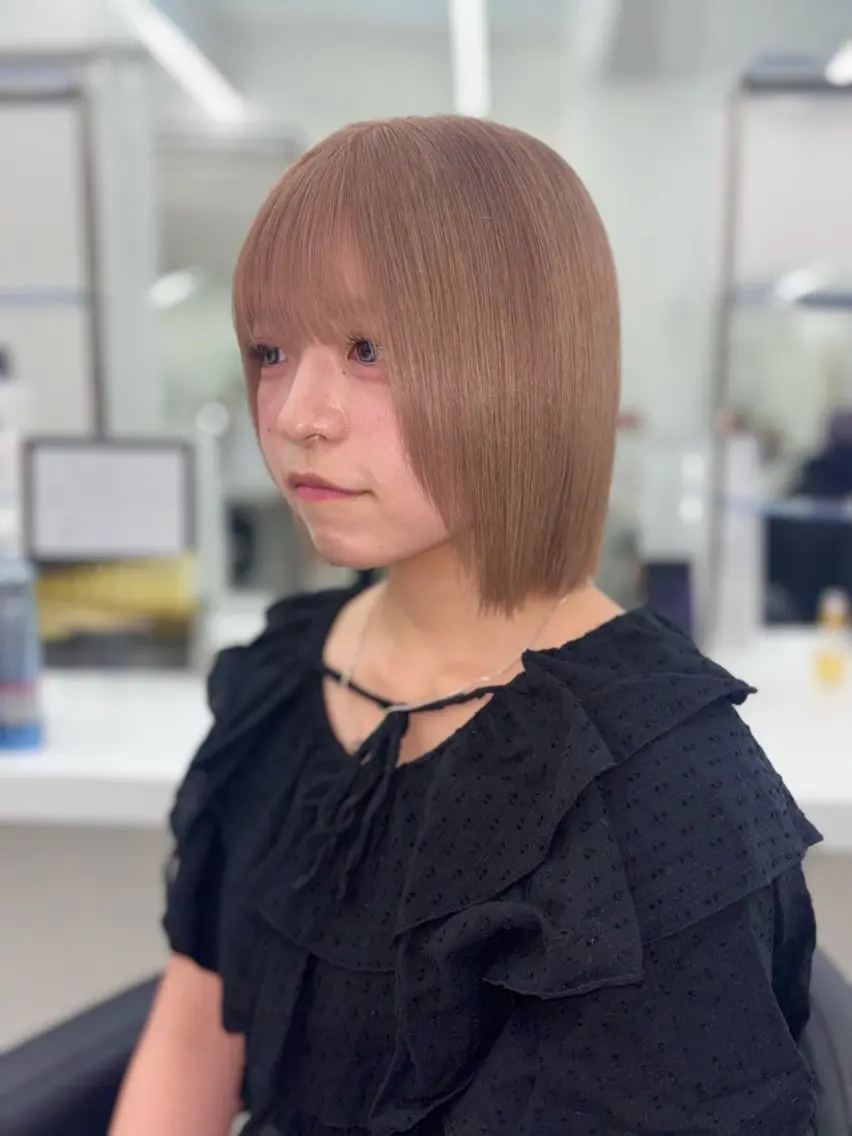 ミディアム カラー ヘアカラー 🫧韓国風透明感 ヘア🫧towaのヘアスタイル