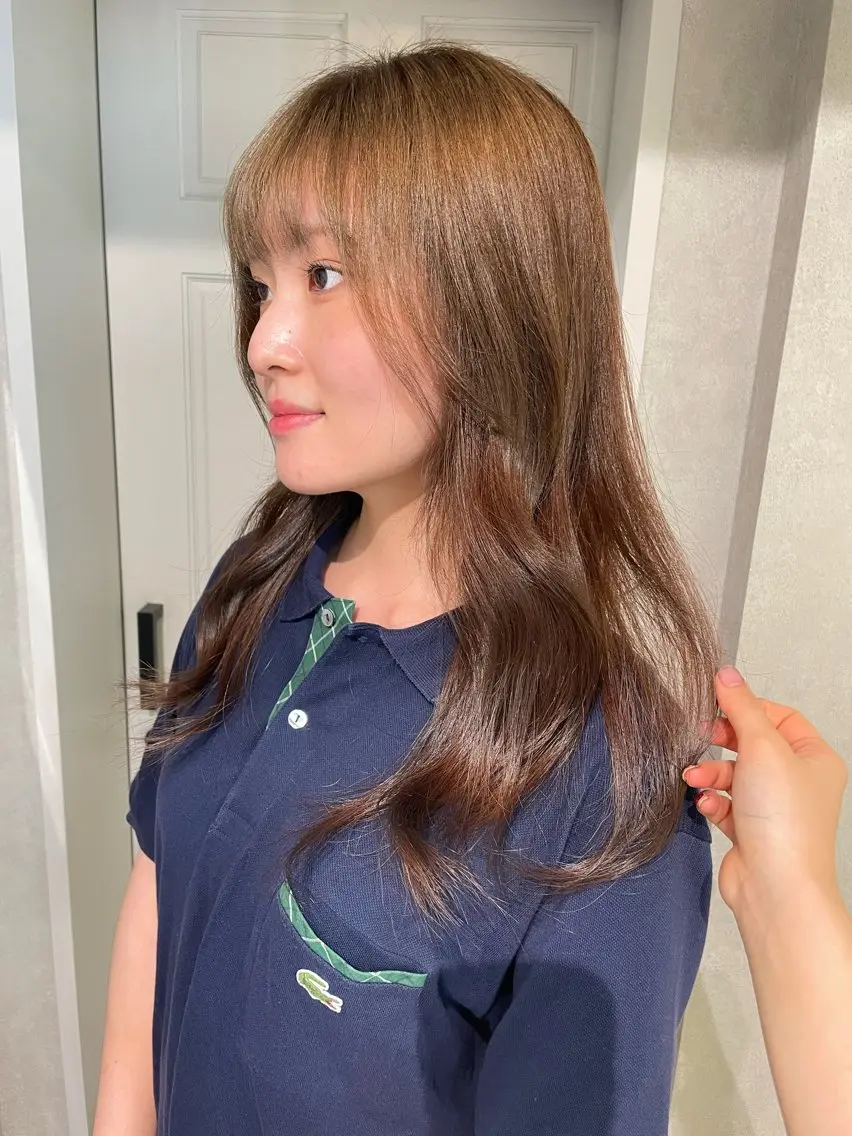 ロング カラー ベージュカラー ブリーチ ブリーチなしカラー ヘアカラー ナチュラル透明感🌱 小山美樹子のヘアスタイル
