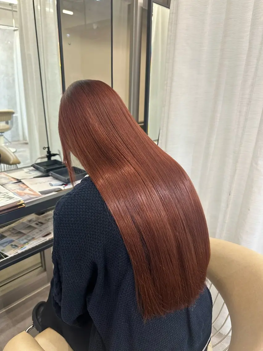 ロング ヘアカラー 畑中 夢のヘアスタイル