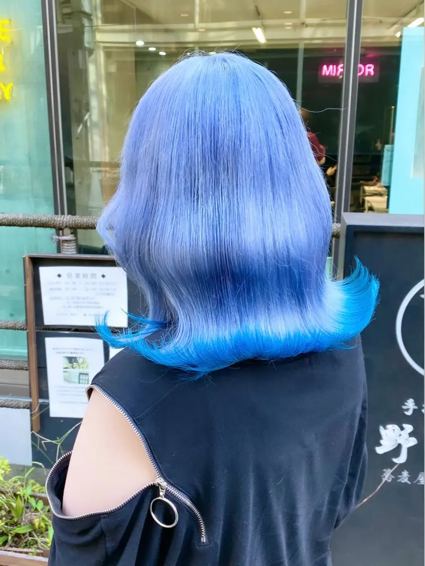 ミディアム ヘアカラー トリートメント 🤍ムラ修正ブリーチ 🤍原宿/YUUのヘアスタイル