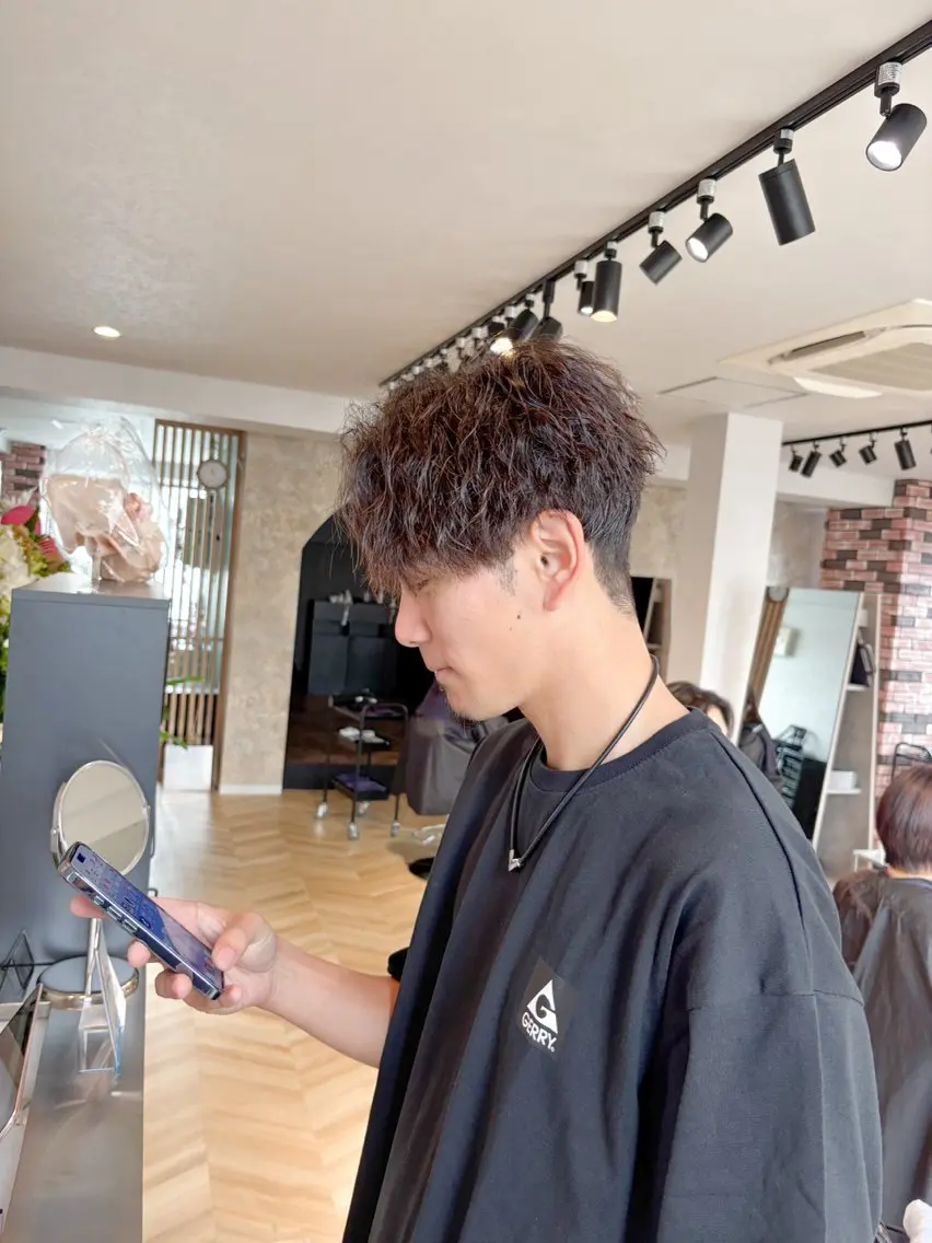 パーマ 野澤 宏弥のヘアスタイル