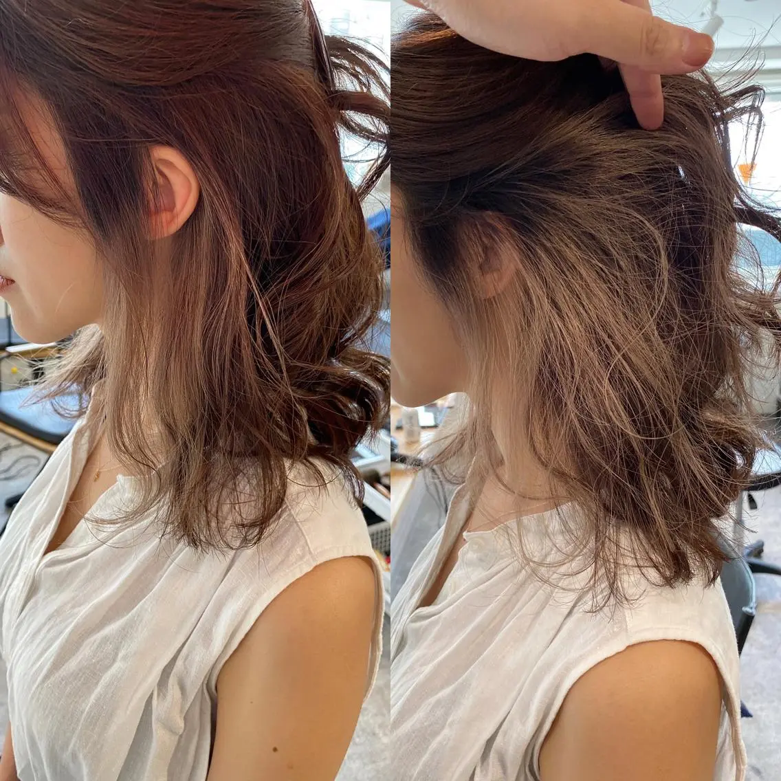 ショート カラー インナーカラー カット ヘアカラー JILBLAN京都 ショート/ハイライトのヘアスタイル