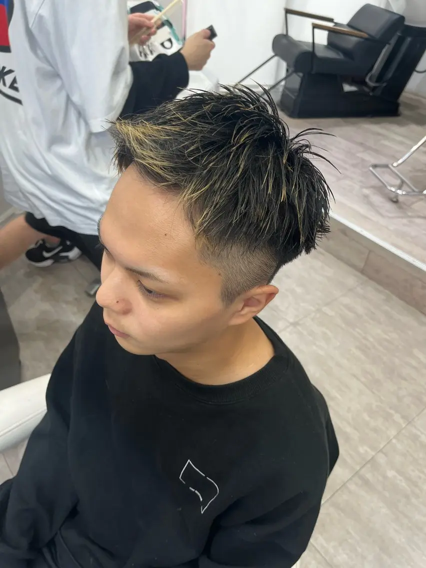 ショート メンズ カット トリートメント ヘアセット メンズ専門美容師店長 💈高橋和真💈のヘアスタイル