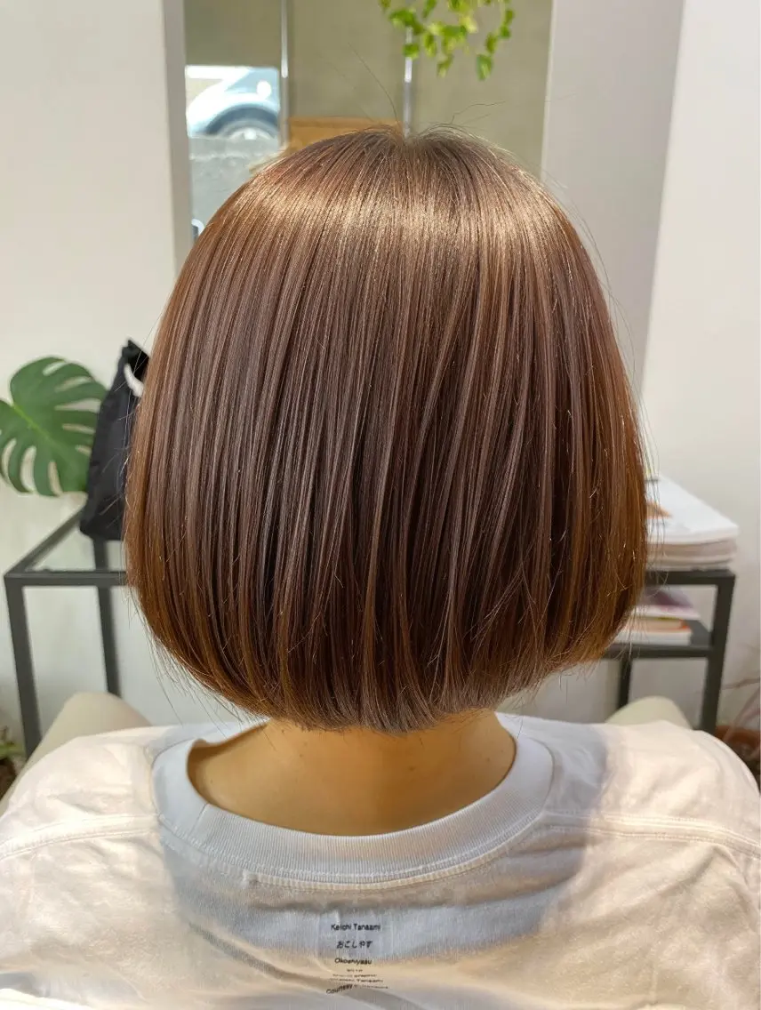 ショート トリートメント カット ヘアカラー 縮毛矯正 トリートメント メルクヘアー 中澤のヘアスタイル