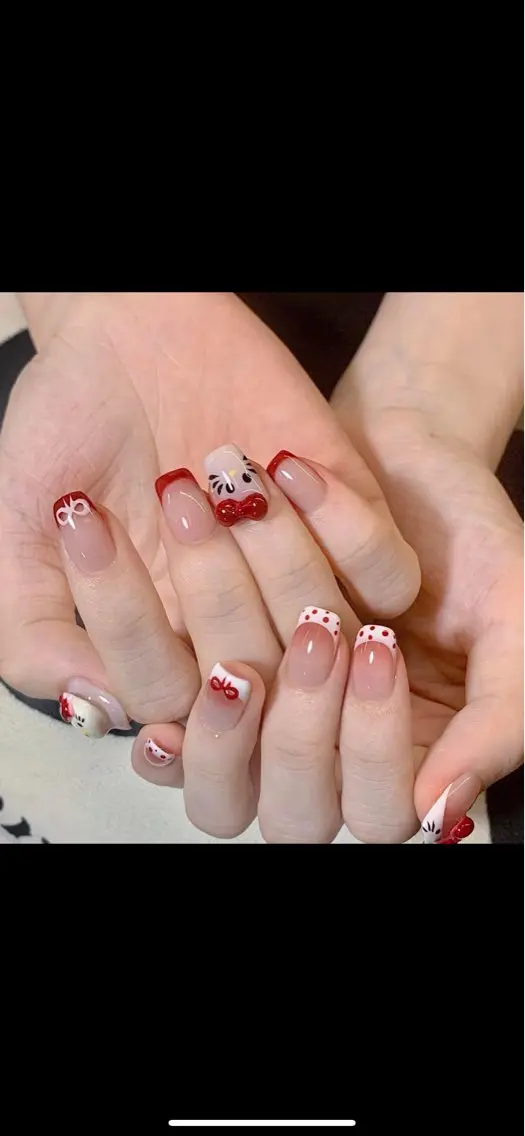 ネイル チークネイル 長さ出し フレンチネイル ガーリー 韓国ネイル sun nail池袋 モデル募集のネイルデザイン