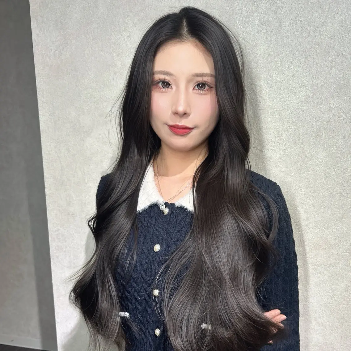 ロング カラー ブリーチ 透明感カラー ブリーチなしカラー くびれヘア 髪質改善 カット ヘアカラー トリートメント ワンホンヘア/ 透明感カラー/ゆうとのヘアスタイル