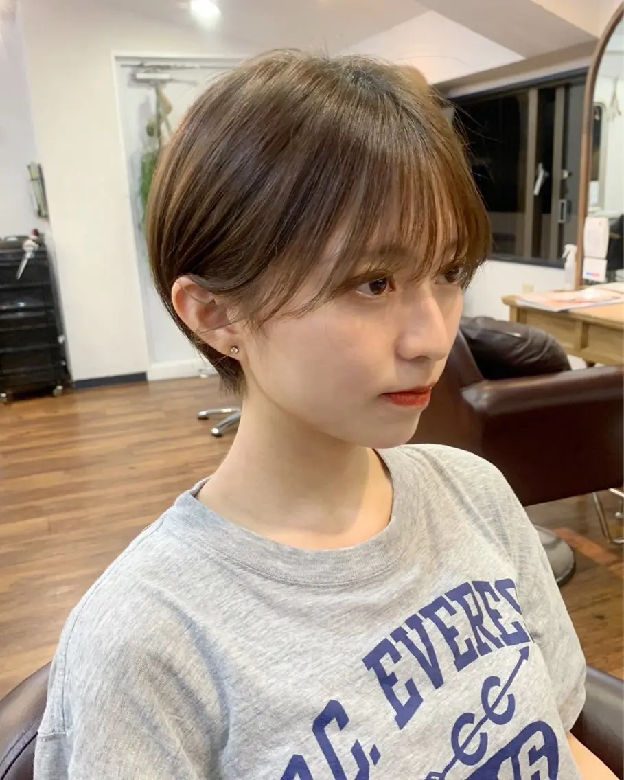 ショート 加藤 杏のヘアスタイル