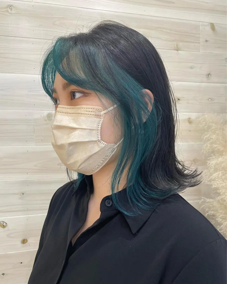 🌈インナーカラー🌈ポイントブリーチ＋オンカラー＋似合わせカットの写真