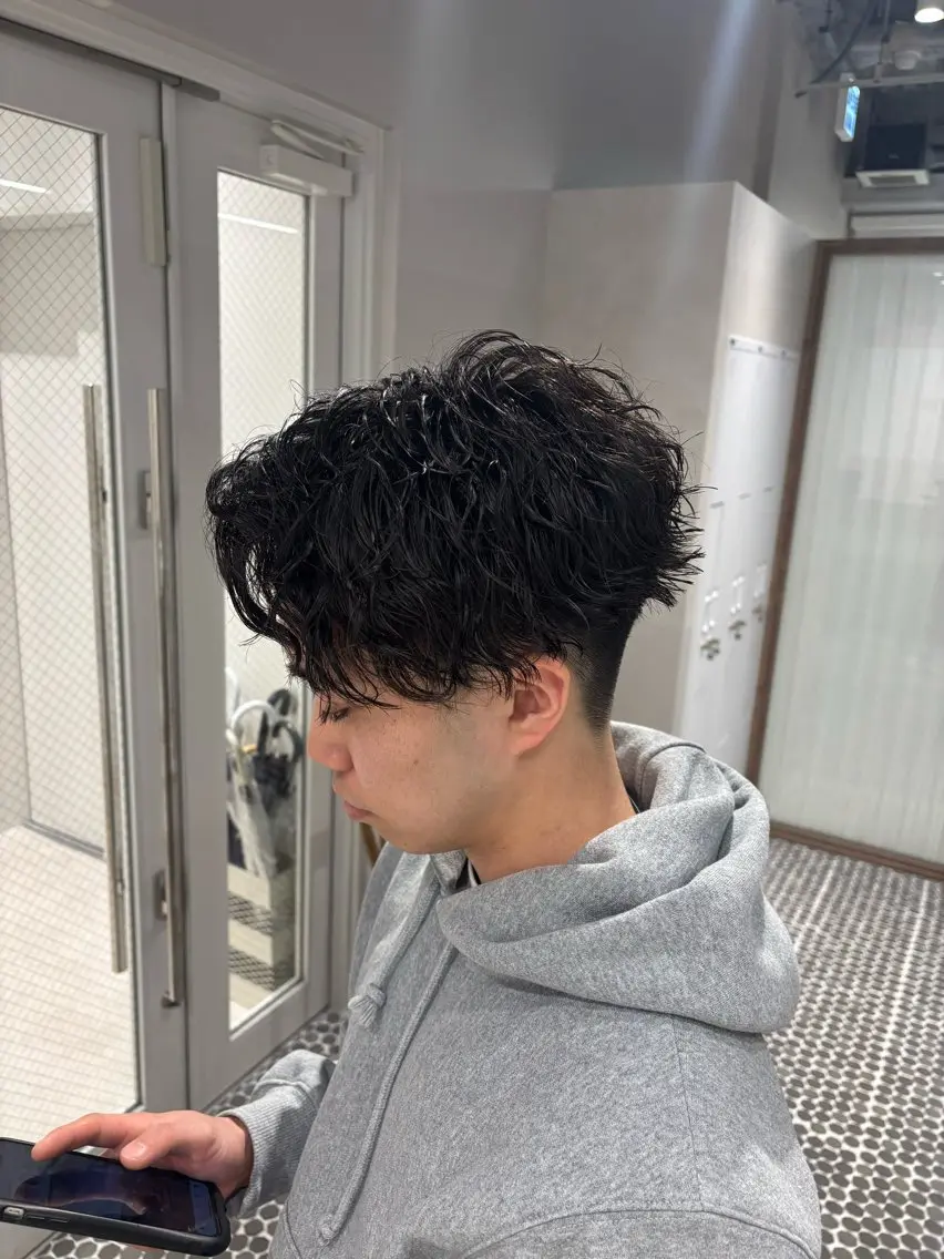 パーマ メンズ カット パーマ 【メンズ特化】 神谷洸季のヘアスタイル
