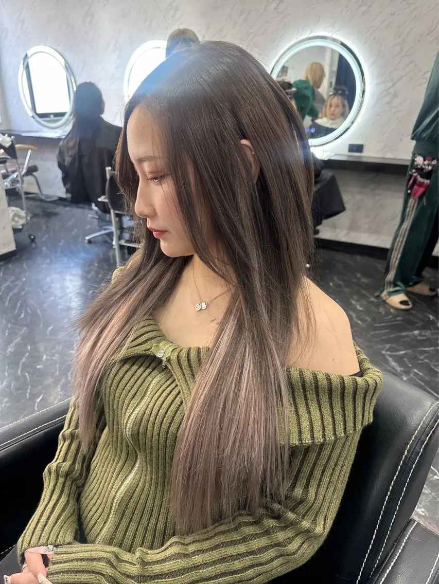ワンカラー＋シールエクステ60枚の写真