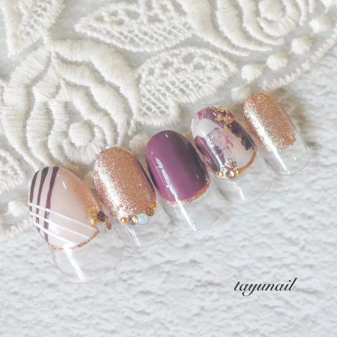 ネイル アートネイル フレンチネイル ジェルネイル ニュアンスネイル ワンカラーネイル ハンドネイル ネイルサロン 【たゆnail】のネイルデザイン