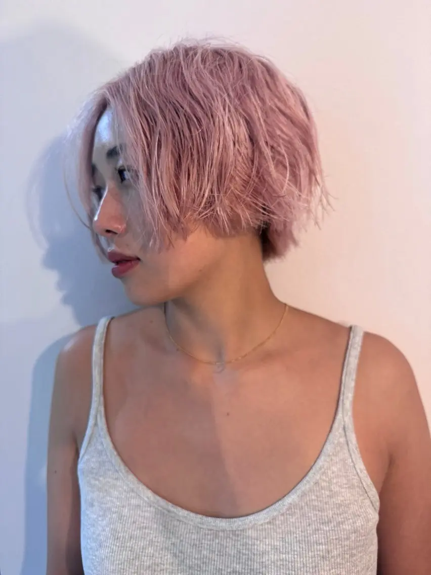 ショート カラー カット ヘアカラー ムロ 二子玉川駅のヘアスタイル