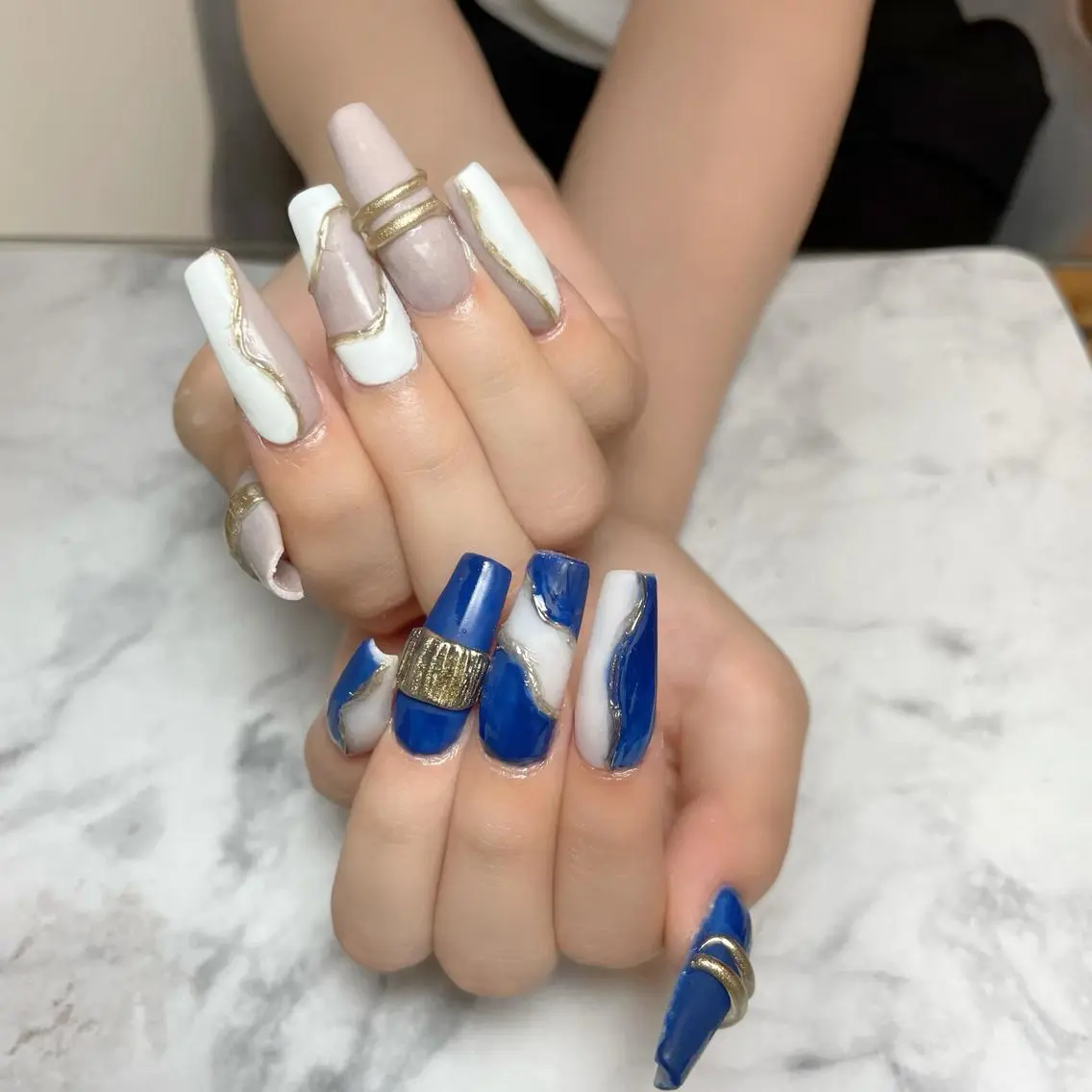 ネイル ハンドネイル Feel ‪‪☺︎‬Yuriaのネイルデザイン