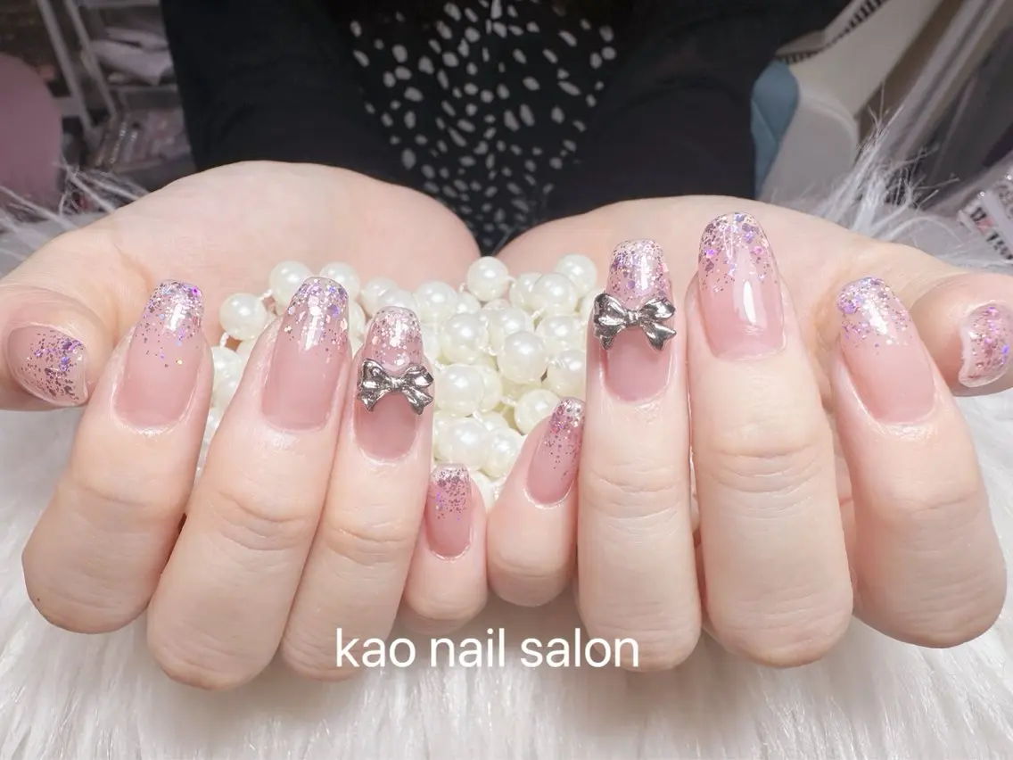 ネイル ハンドネイル kao nail マグネット/長さだしのネイルデザイン