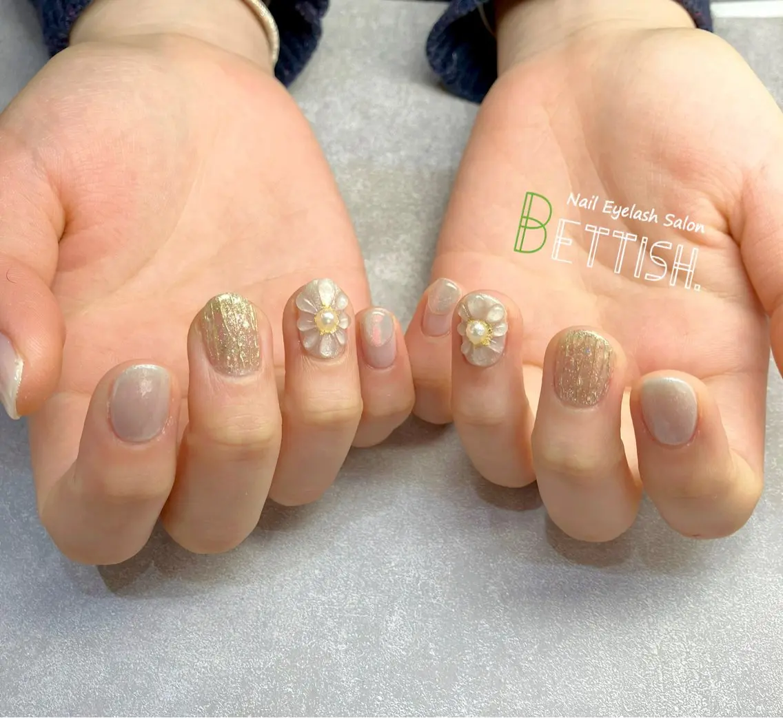 ネイル フラワーネイル ぷっくりネイル BETTISH. KUMIKO☺︎︎のネイルデザイン