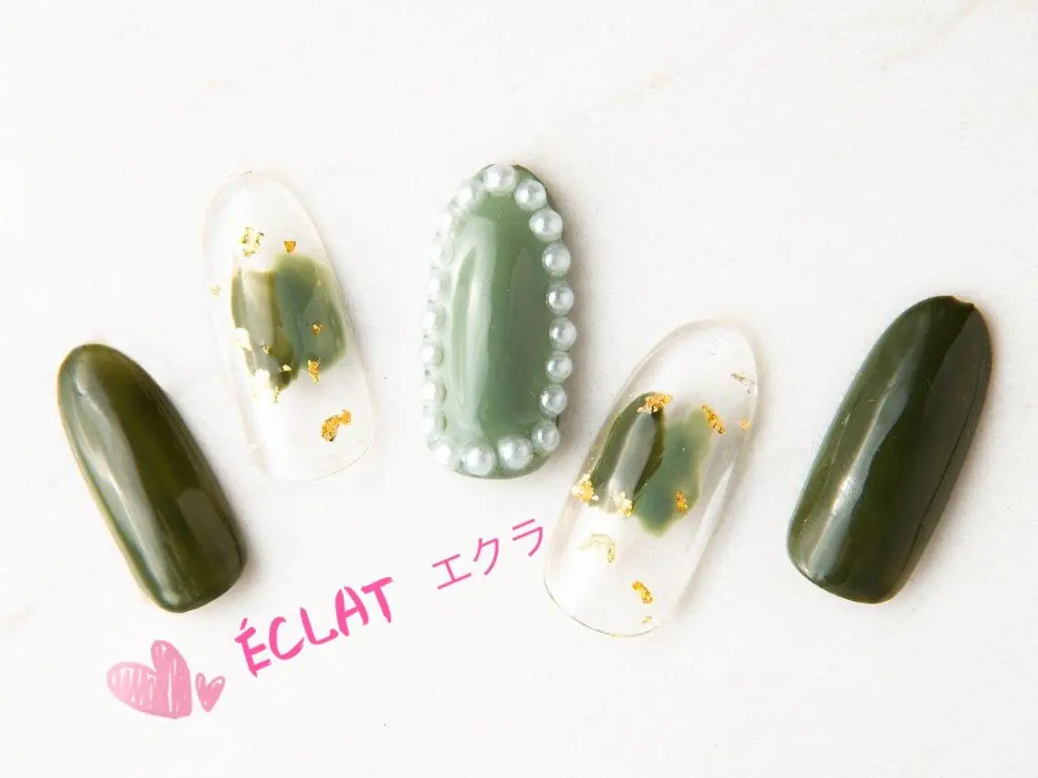 ネイル ハンドネイル ネイルサロンエクラ 🫧Shizukaのネイルデザイン