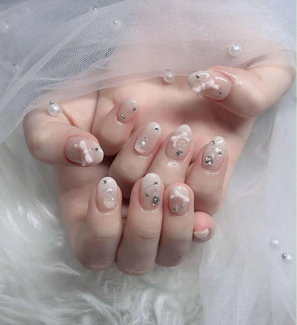 ネイル フレンチネイル ジェルネイル ハロウィン キラキラネイル 韓国ネイル H.baby Nail Salonのネイルデザイン