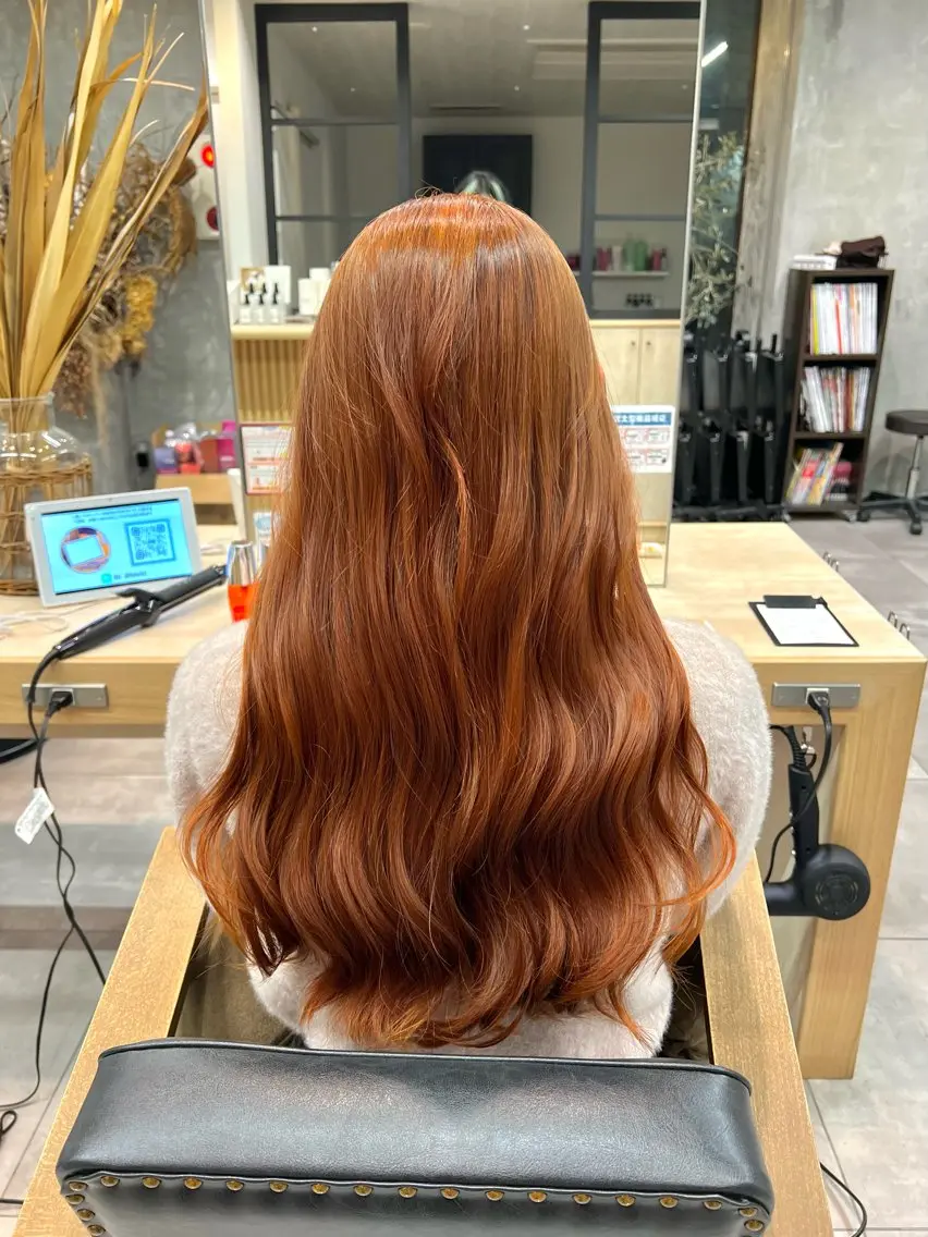 ロング カラー ヘアカラー トリートメント 🌞レイヤー×カラー 前川那津美🌞のヘアスタイル