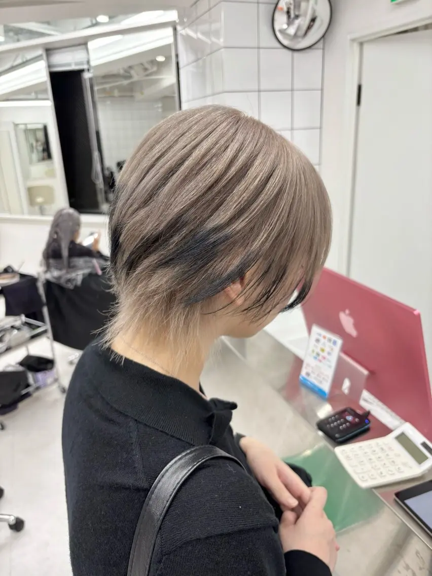 ショート カット ヘアカラー トリートメント ヘアセット 🎗副店長/井上 竜 ブリーチ指名No.1のヘアスタイル