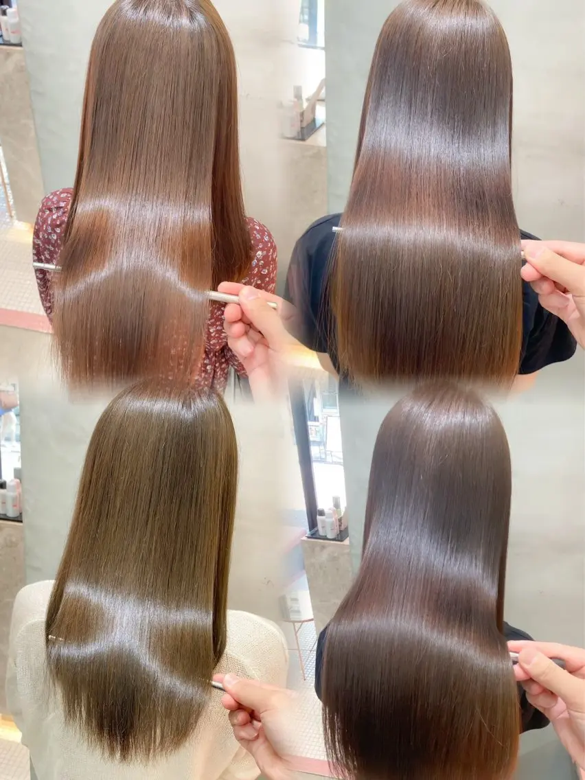 ロング カラー ヘアアレンジ ⭐️巻ける縮毛矯正/ レイヤー to-kiのヘアスタイル