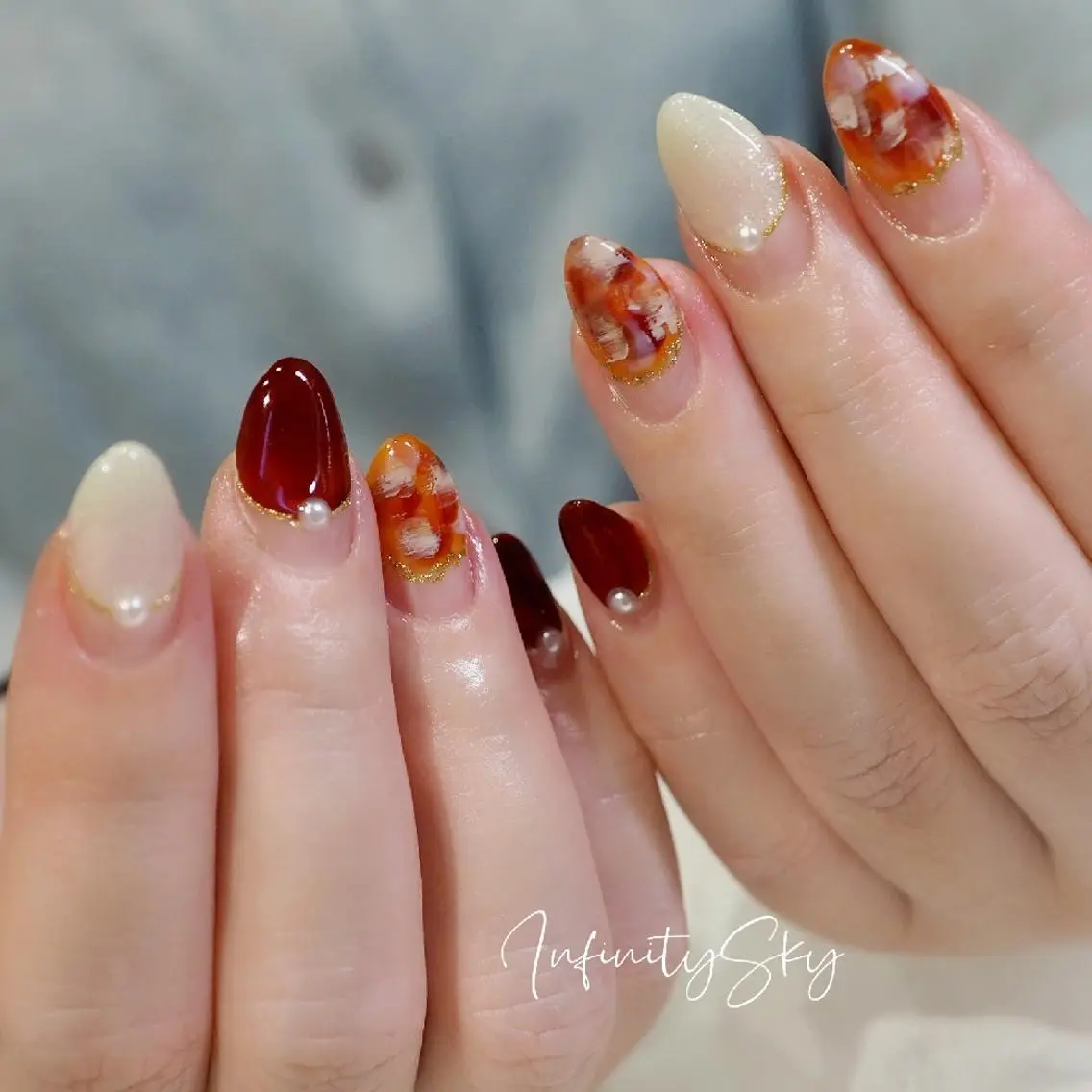 ネイル infinity skyのネイルデザイン
