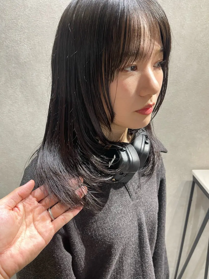 セミロング カラー カット ヘアカラー トリートメント モテ髪支持率NO.1 KENJIROのヘアスタイル
