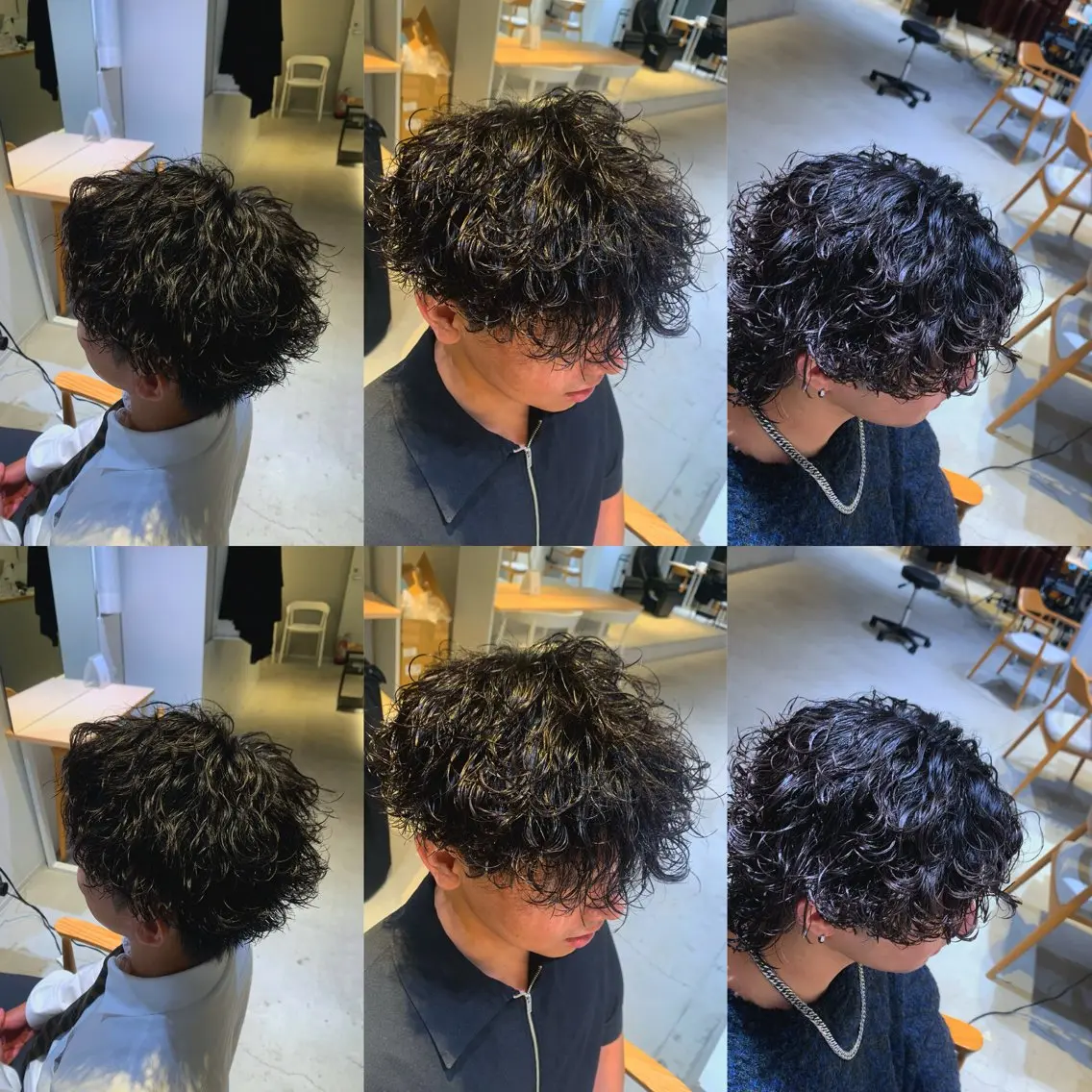 パーマ メンズ 山内 優成のヘアスタイル