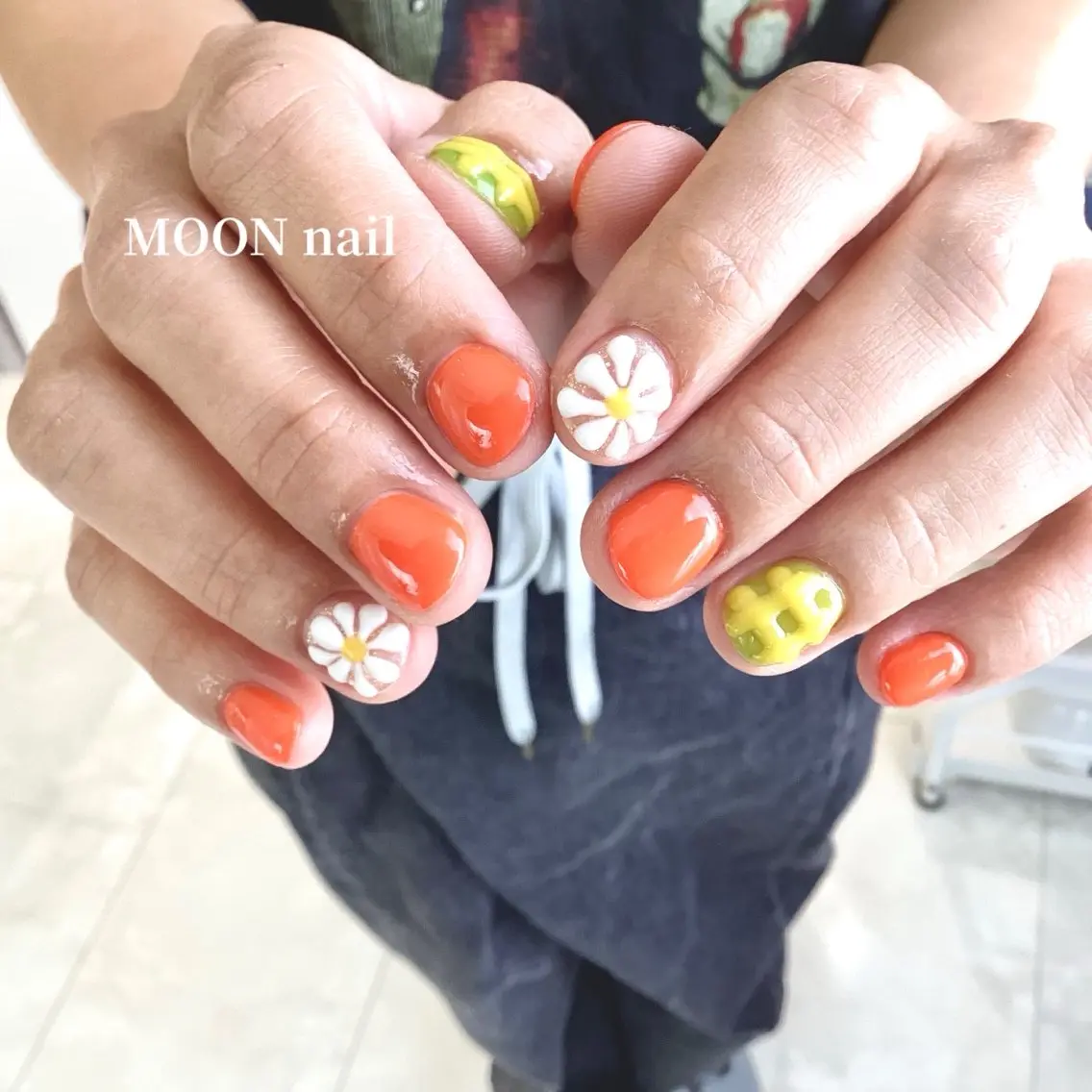 ネイル アートネイル クリアネイル 持ち込み ぷっくりネイル ハンドネイル 浦添 MOON  nailのネイルデザイン