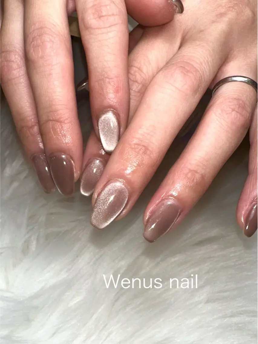 セミロング ハンドネイル wenus kahoのネイルデザイン