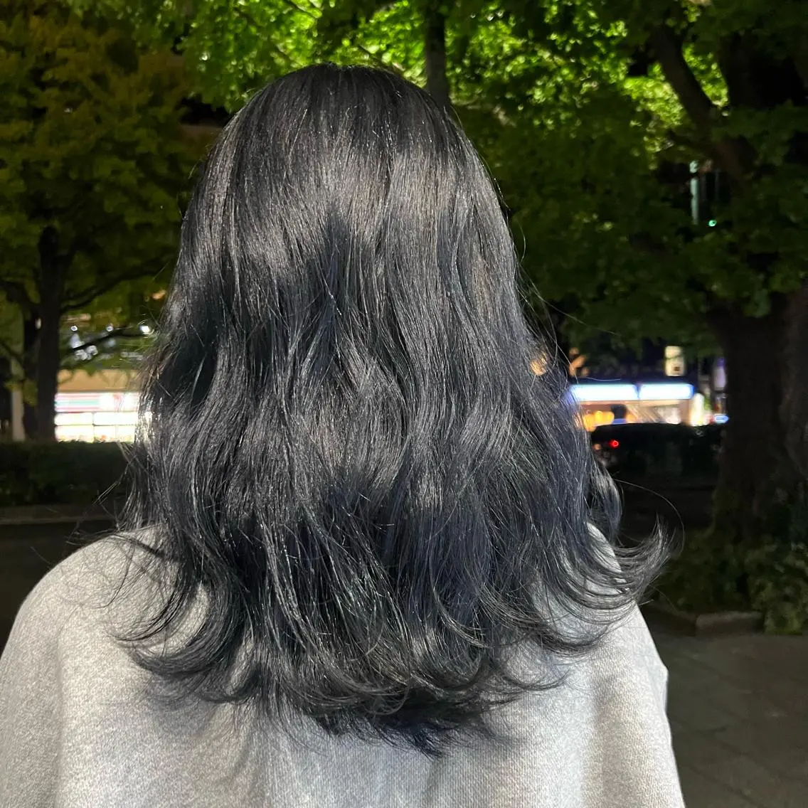 ミディアム カラー ヘアアレンジ カット ヘアカラー ヘアセット three Natsumeのヘアスタイル