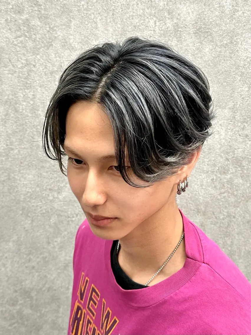 カラー パーマ メンズ メンズバレイヤージュ バレイヤージュ カット ヘアカラー 札幌メンズ指名 No. 1/光👑のヘアスタイル