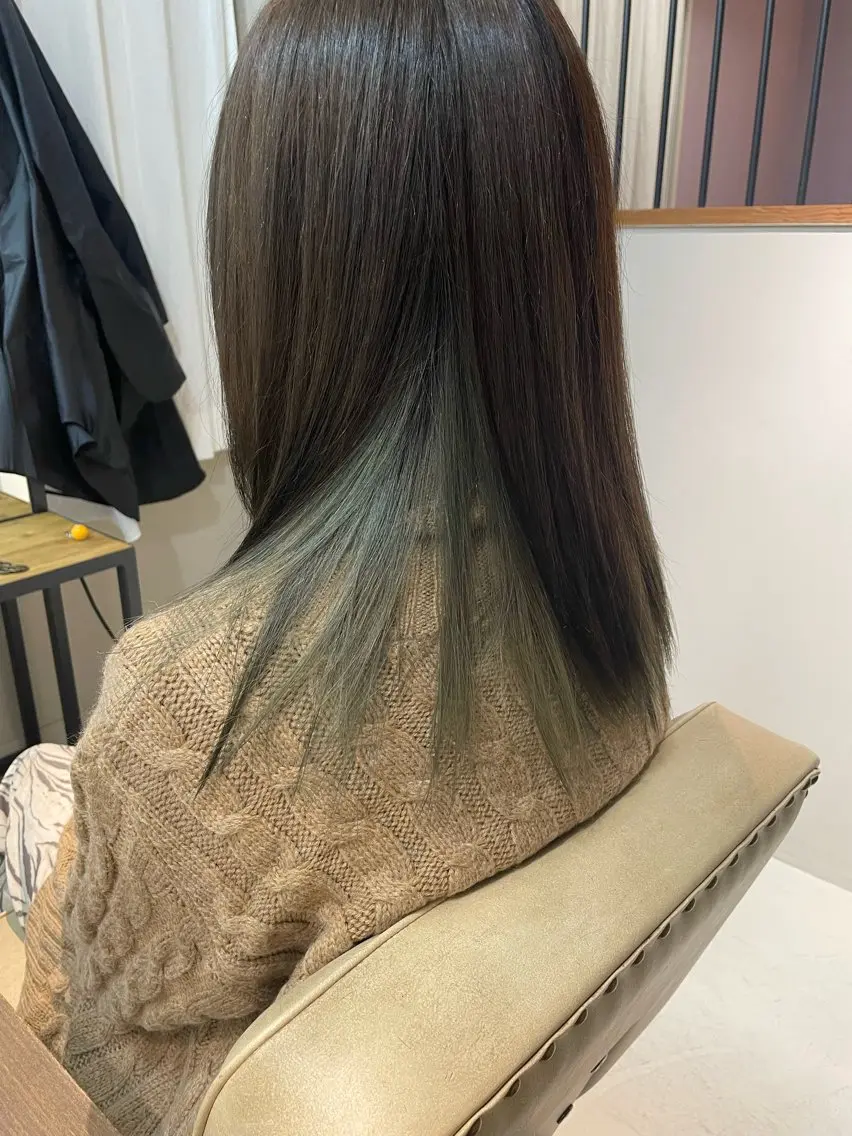 セミロング カラー ヘアカラー 清水 保博のヘアスタイル