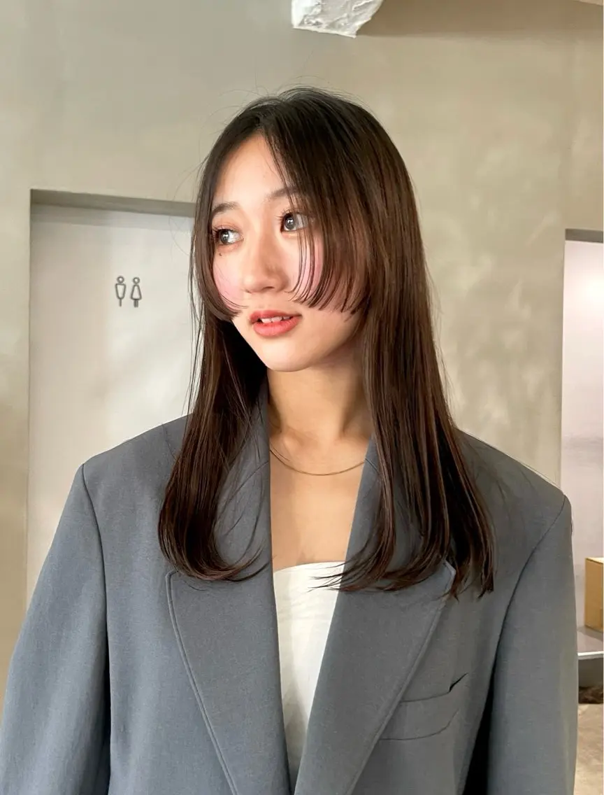 ロング 中村 玲音のヘアスタイル