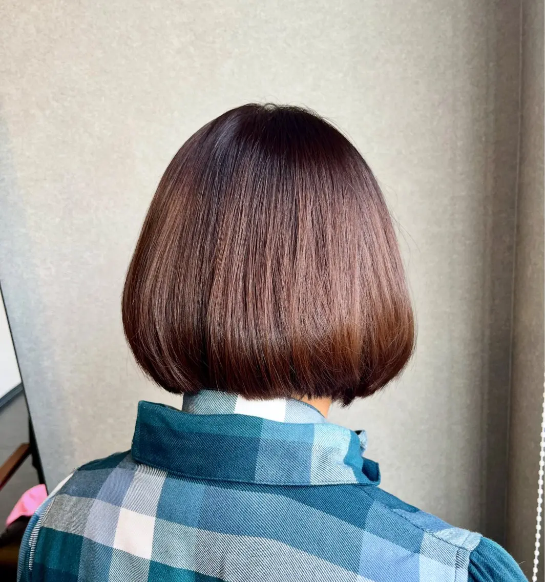 ミディアム ボブ 髪質改善⚡️カラー 🍀武久 誠🍀のヘアスタイル