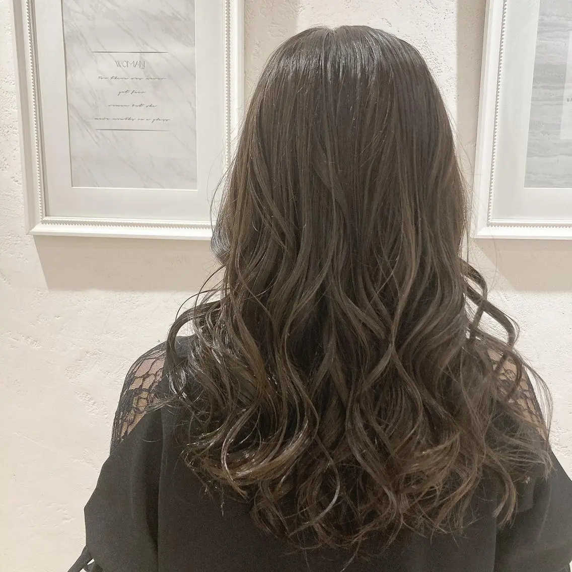 ミディアム カット ヘアカラー パーマ トリートメント 🌿アロマヘアルーム 新宿店✂︎のヘアスタイル