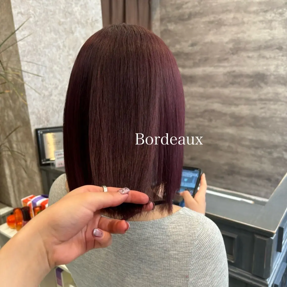 ミディアム カラー ベージュカラー ブリーチ ブルーカラー ボルドーカラー ダブルカラー 🫟Blanco🫟 Color&Careのヘアスタイル