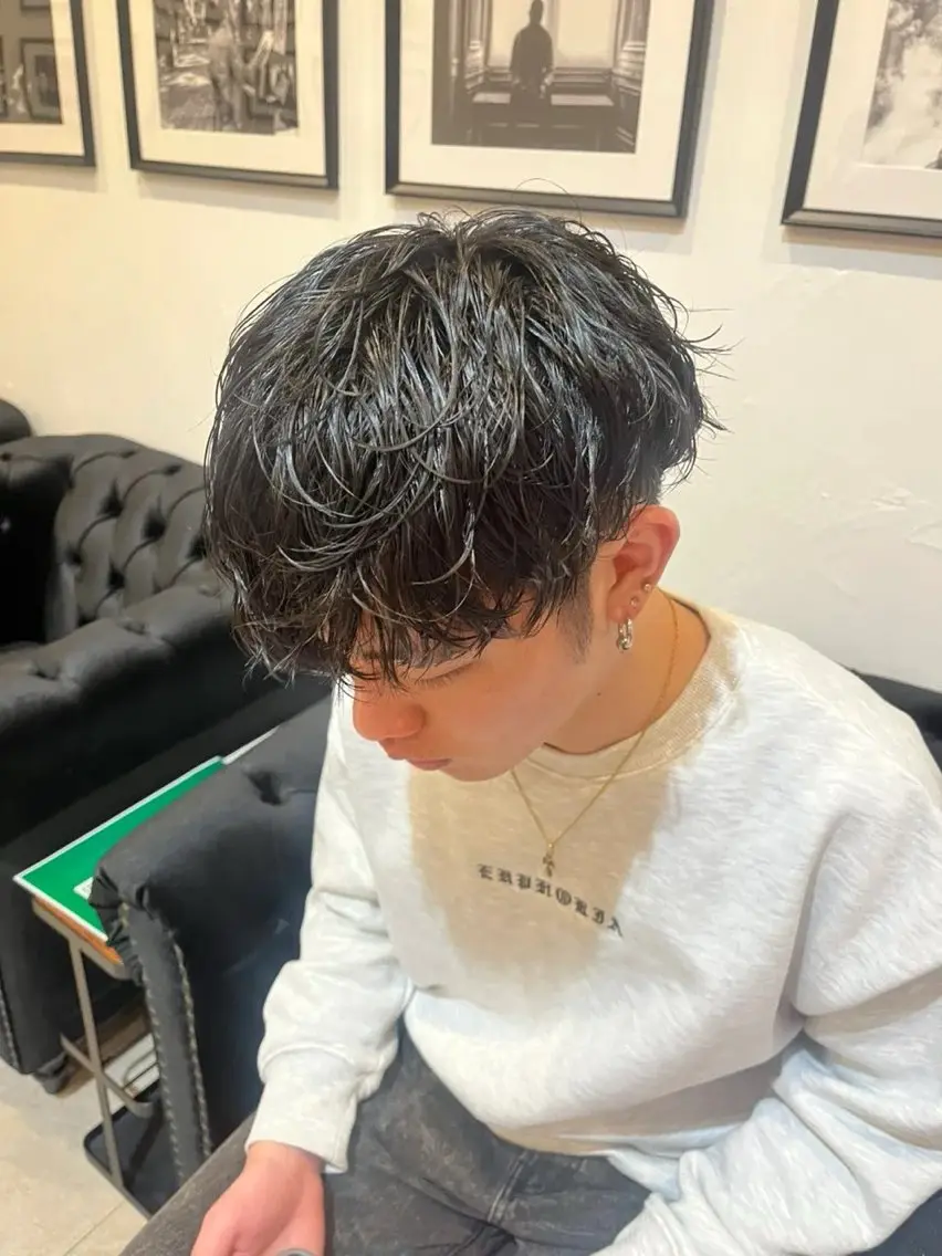 🌀メンズ限定【カット】＋【モイストパーマ】¥12650→¥8470の写真