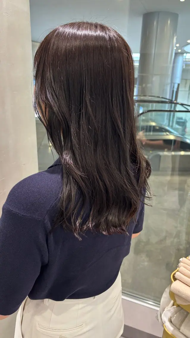 ミディアム カラー カット ヘアカラー トリートメント 岐阜駅/レイヤー/パ ーマ/デザインカラーのヘアスタイル