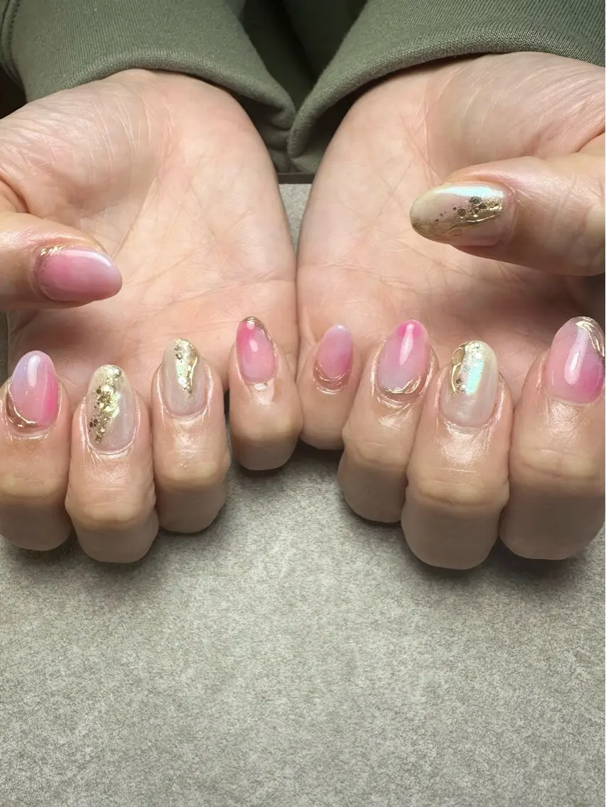 ネイル 大理石ネイル(マーブル) 春ネイル nailroom Anmie.のネイルデザイン