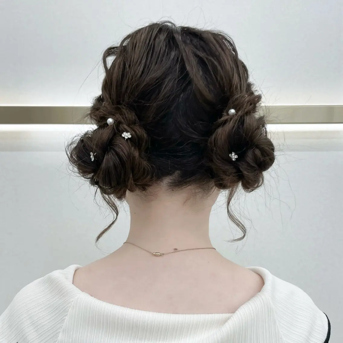 セミロング 卒業式のヘアスタイル CARELLY Rukaのマツエク・マツパデザイン
