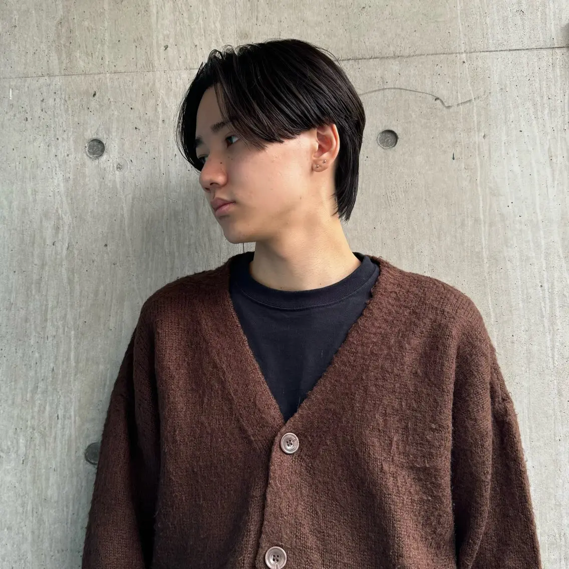 ショート メンズ センターパート カット 永野 正芳のヘアスタイル