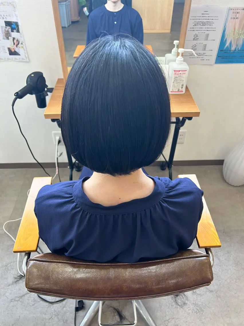 ショート ボブ ブリーチなしベージュ /ヘアセット/ミユのヘアスタイル