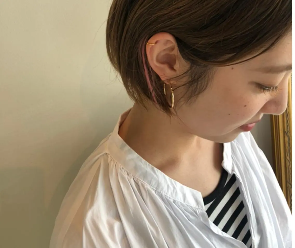 ショート ハイライト カット ヘアカラー トリートメント ::: gally :::のヘアスタイル