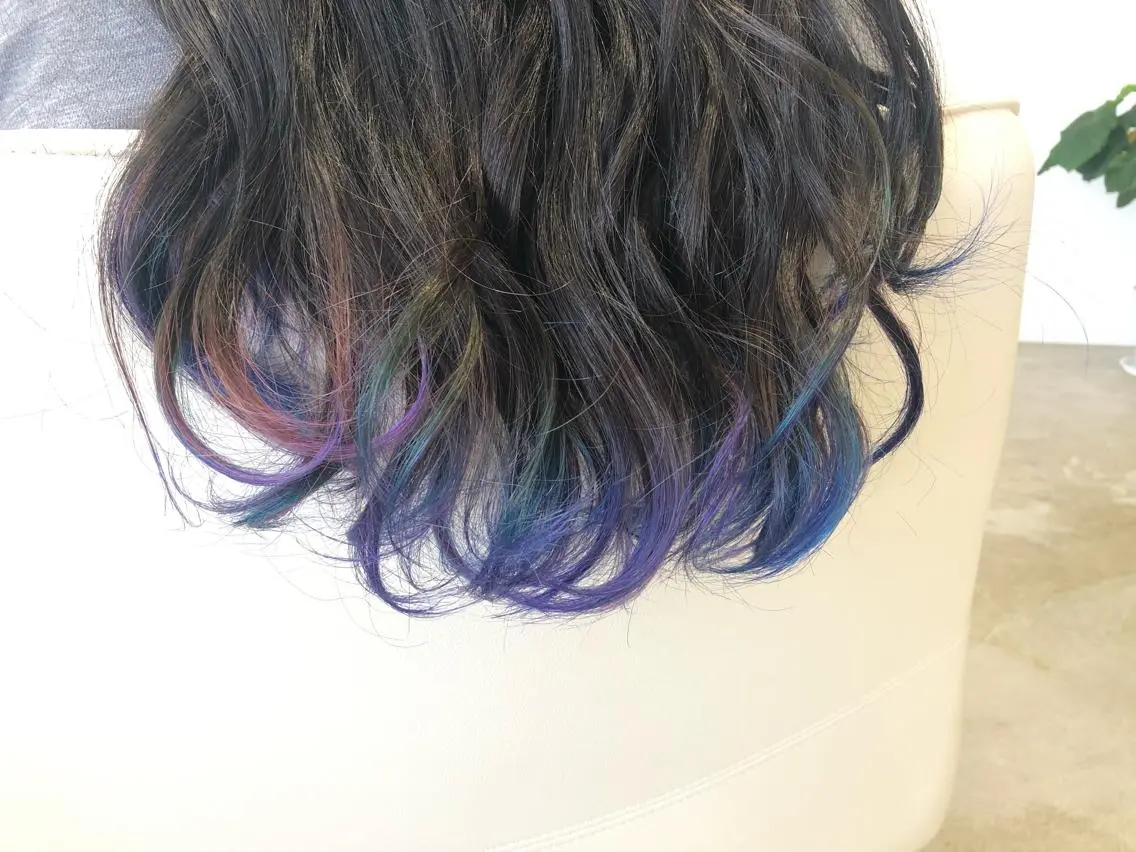 ロング カラー 宮崎 睦のヘアスタイル