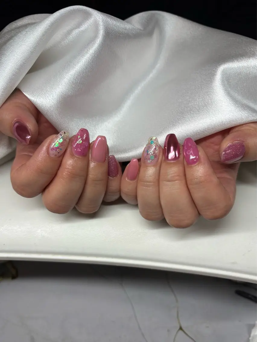ネイル ミラーネイル 門真市ネイルサロン♡ KUMI.HANAのネイルデザイン