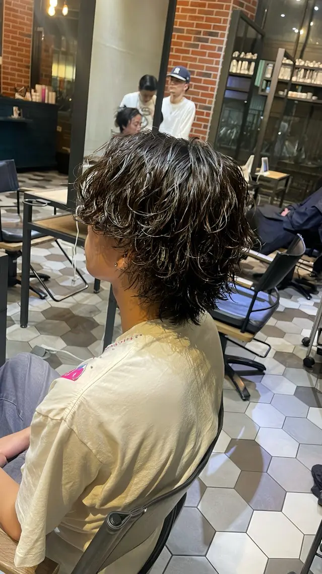 パーマ メンズ カット パーマ 大人男子の メンズパーマのヘアスタイル