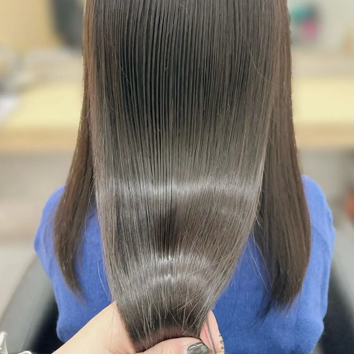 セミロング カラー パーマ ヘアアレンジ 縮毛矯正 モテ髪💛美髪矯正 ✨艶髪特化🫧山根のヘアスタイル
