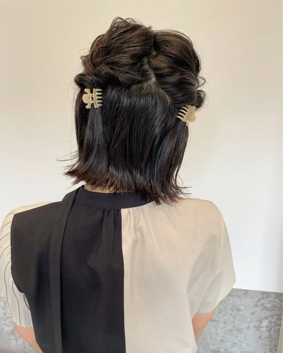 ヘアアレンジ 簡単アレンジ レピア chiharuのマツエク・マツパデザイン