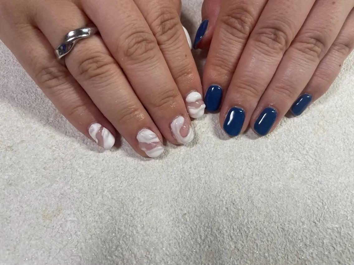 ネイル ジェルネイル 韓国ネイル メンズネイル パラジェル 春ネイル ハンドネイル kiki nail &brow二子玉川のネイルデザイン