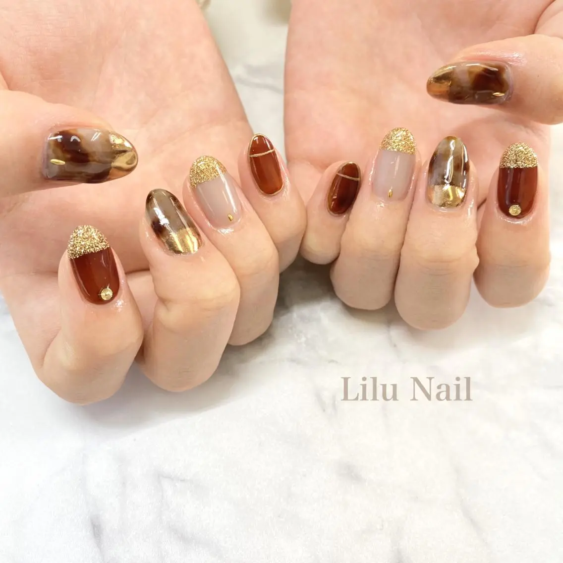 ネイル ニュアンスネイル モチの良さ◉ フィルインネイル♡のネイルデザイン